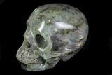 Realistic, Polished Labradorite Skull #116688-1